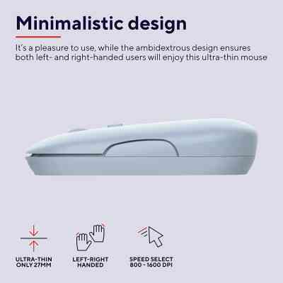 Мышка Trust Puck Wireless/Bluetooth Silent Blue (24126) Винница
