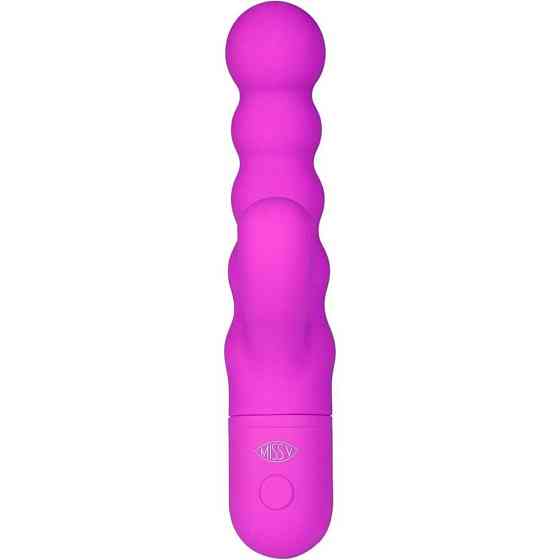 Вибратор-кролик рельефный Double Up Miss V, фиолетовый Sex Aura Киев