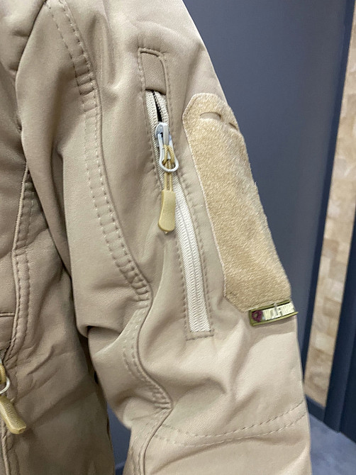 Куртка тактическая WOLFTRAP Softshell, цвет Койот, размер M, зимняя мужская куртка софтшелл для военных Solmir Киев - изображение 5