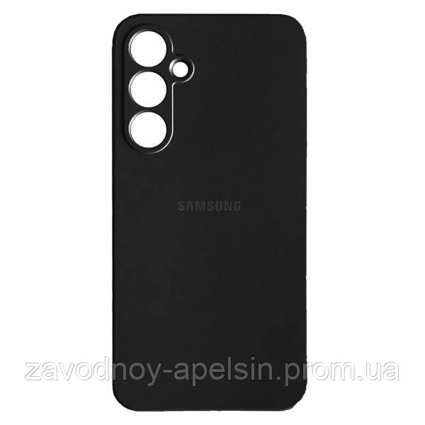 Samsung A55 A556 Чохол силіконовий Мікрофібра (чорний) Одеса - фото 1