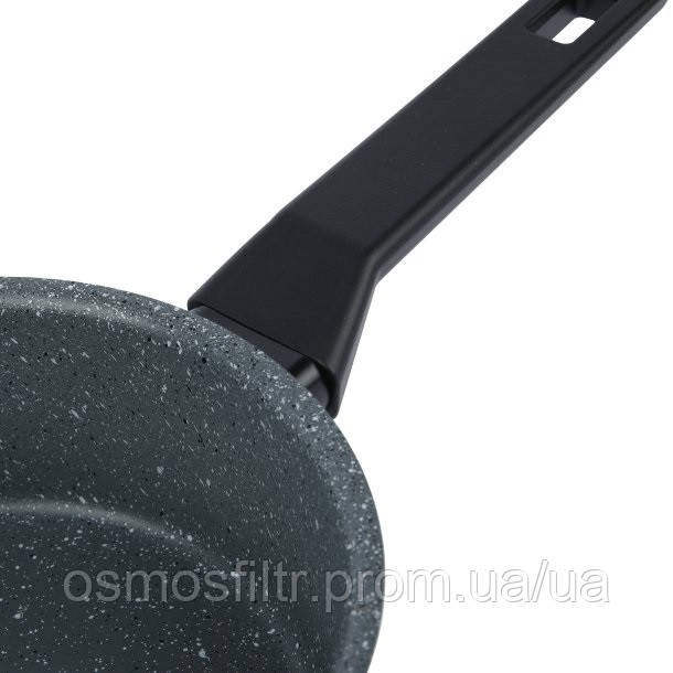 Ковшик Axentia Blackline Ø 16 см стекл крышка аллюминий антипригарное покрытие PTFE (135616) Киев - изображение 6