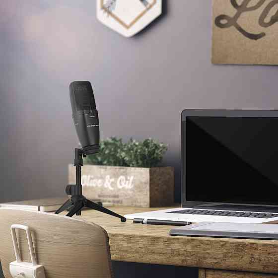 PR5-ST-4 Настольный штатив для микрофона Настольная подставка для микрофона Складная, черная (Германия, читать Ровно