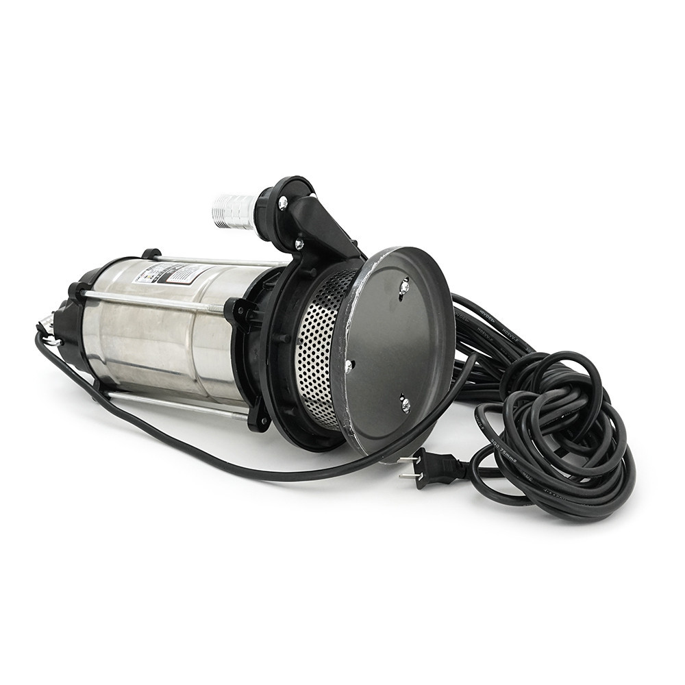 Погружающий насос, 750W, 220V, до 3 м3/ч, подъем до 20 м, 25мм, нержавеющая сталь, 400х230х230 мм, 6.8 кг. + переходник Киев - изображение 2