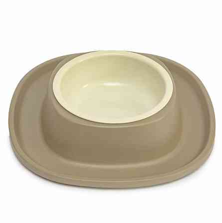 Миска пластикова Soft Touch з м'яким ковриком для собак та котів, розмір 28 x 28 x 5.5 см Київ