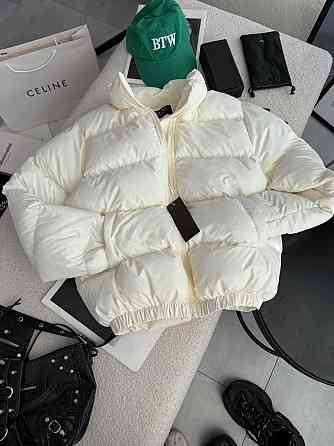 Жіноча стильна повсякденна куртка на біопуху плащівку лаке Молочний, 46/48 Одеса