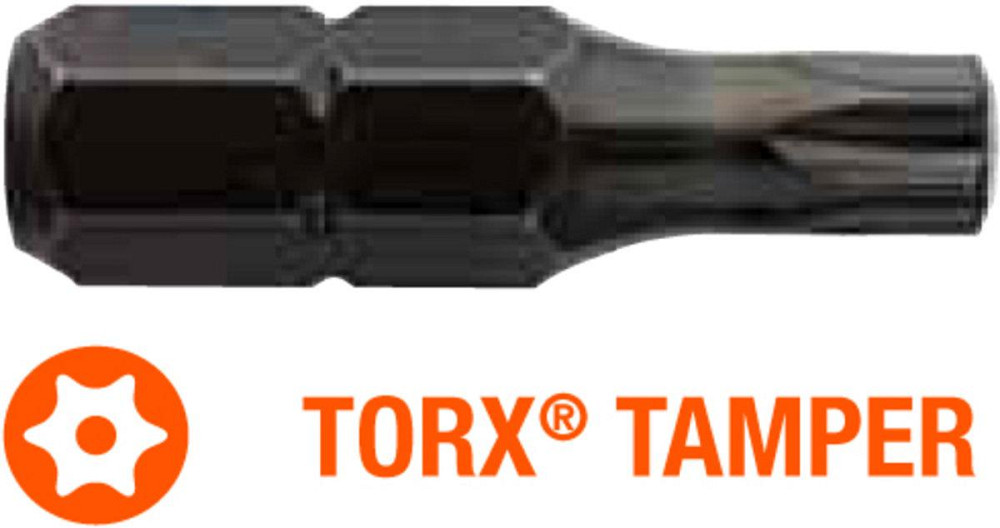 Насадка викруткова USH Industry : TORX Tamper T40T x 25 мм Torsion, Уп. 10 шт. Одесса - изображение 1