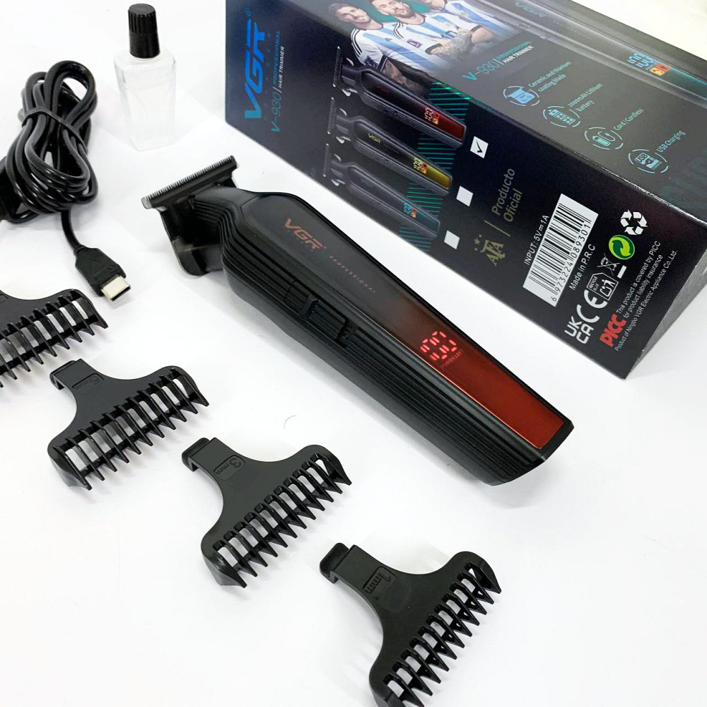 Професійна окантовочна машинка для стрижки волосся, Акумуляторний універсальний тример для стрижки DF-42 Львів - фото 5