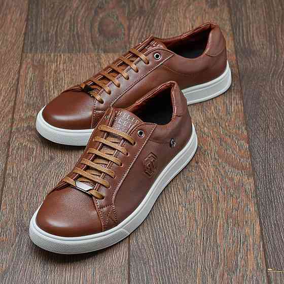 Чоловічі стильні шкіряні кеди М-84 р\б Харьков