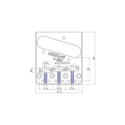 Бридж для гитары Paxphil WTB Chrome Винница - изображение 2