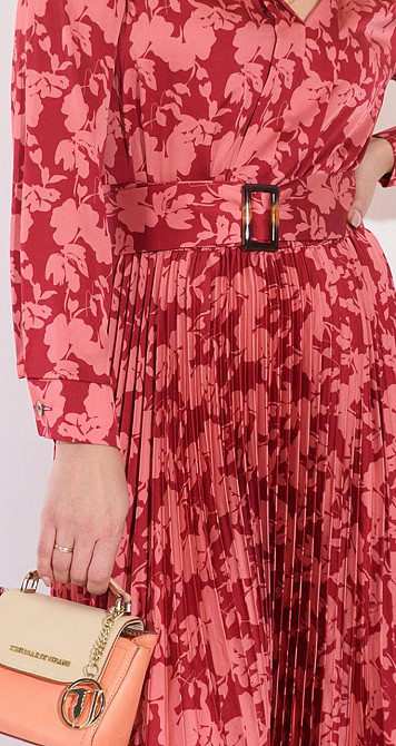 Шовкове плаття зі спідницею в складку гофре (48) Київ - фото 4