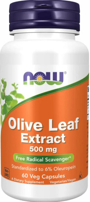Листя оливи Now Foods Olive Leaf Extract 500 mg 60 veg caps Київ - фото 1