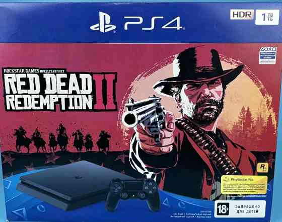 Playstation 4 Slim 1ТБ + Red Dead Redemption 2, Витринный образец. Харьков
