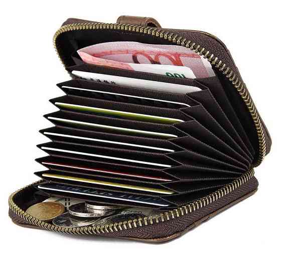 Візитниця Vintage 14604 Коричнева Київ