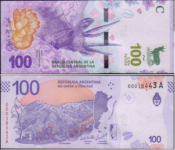 Argentina Аргентина - 100 Pesos 2018 UNC Полтава - фото 1