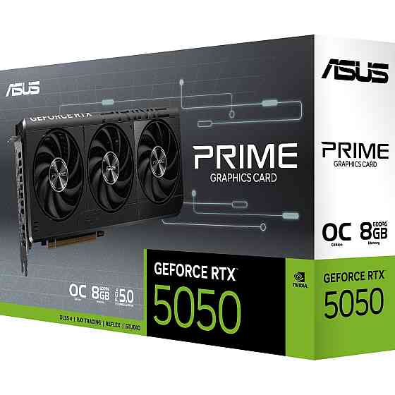 Відеокарта GF RTX 5050 8 GB GDDR6 Prime OC Asus (PRIME-RTX5050-O8G) ( Black ) Харків