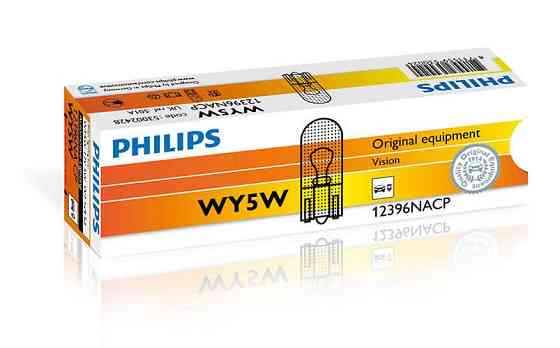 Покажнена лампа розжарювання PHILIPS 12396NACP WY5W 12 V 5 W W2,1X9,5d Харків