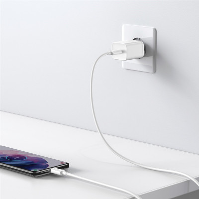 Зарядний пристрій Baseus 1xUSB 25W (USB-C) + Cable Type-C white (TZCCSUP-L02) Вінниця - фото 4