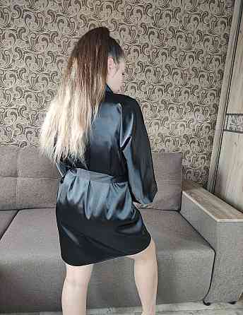 Комплект халат піжама жіноча з мереживом майка+шорти Чорний XS Харків