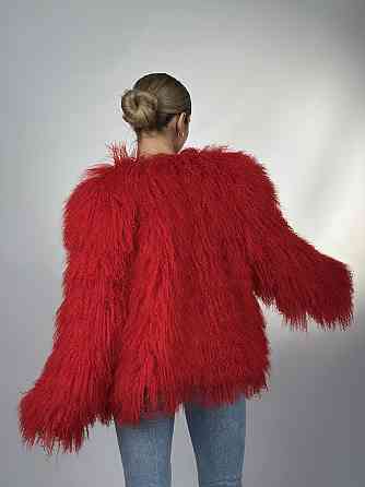 Шуба женская из ламы Красный 50/52 Харьков