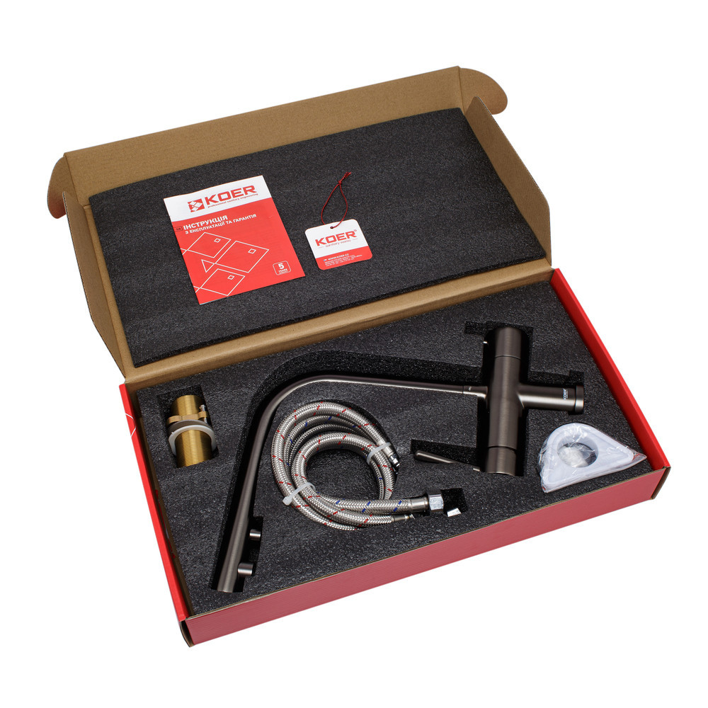 Кухонный смеситель с выводом для питьевой воды KOER KB-72001-07 (KR3393) Харьков - изображение 7