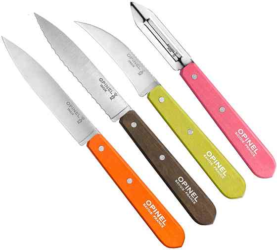 Кухонний Набір Ножів 4 предмети Opinel No.112 - 115 "Essentials Fifties" (001452) Нержавіюча сталь Нововолинськ