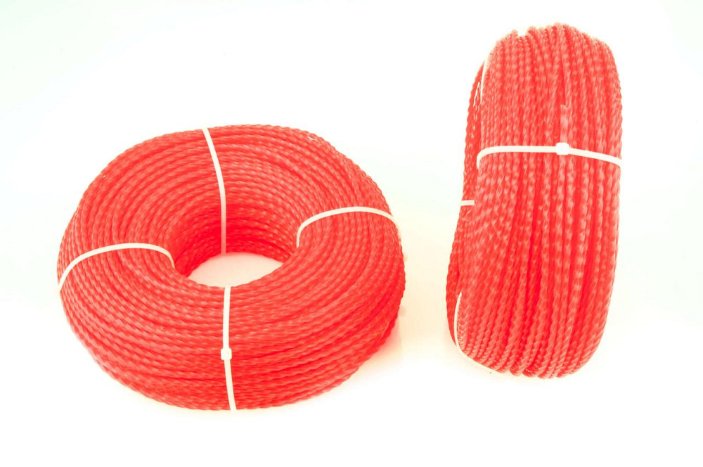 Леска мотокосы Ø3, см, 100 метров (косичка, красная) Мукачево - изображение 1