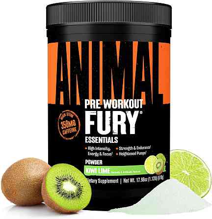 Передтренувальний комплекс Universal Nutrition Animal Fury 510 г, Kiwi Lime Луцьк