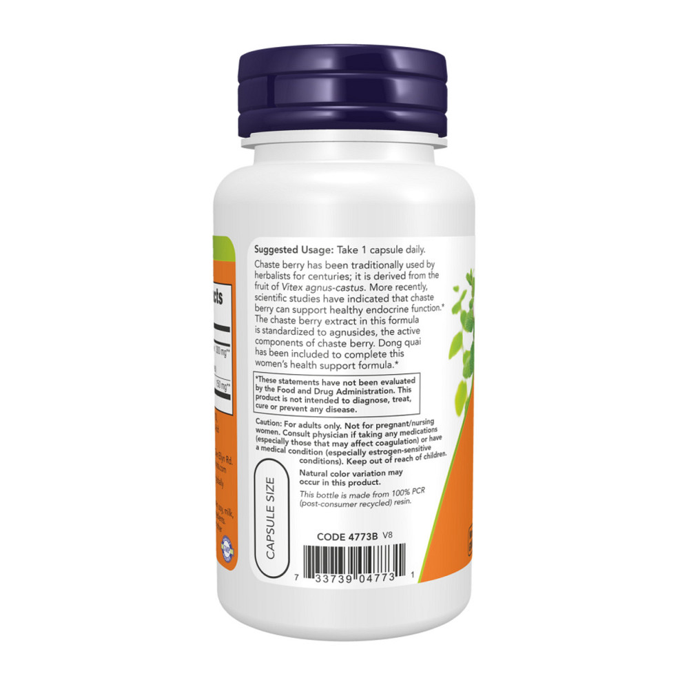 Екстракт вітексу священний Now Foods Chaste Berry Vitex Extract 300 mg 90 розт капс Київ - фото 6