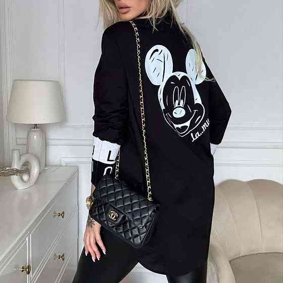 Удлиненная женская блузка 