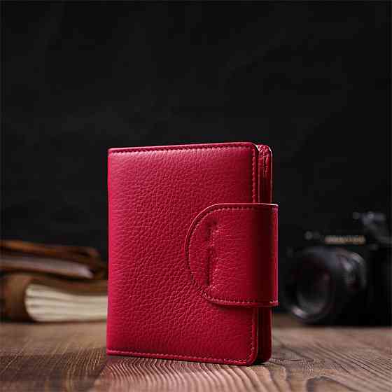 Кольоровий жіночий гаманець з натуральної шкіри Фуксія (Tony Bellucci) Київ