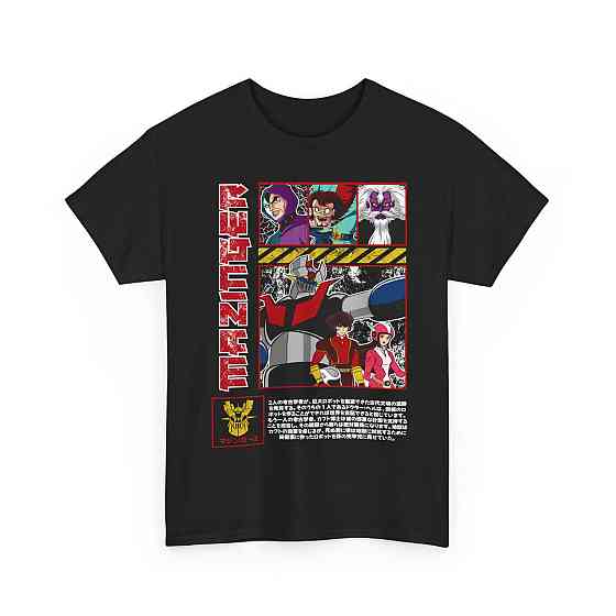 Футболка аниме Мазингер З Аниме Коол оверсайз (S/M/L) Черний AnimeJ0051 Днепр