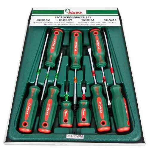 Набір викруток шліц и хрест 9 предметів (06400-9M) HANS Одесса