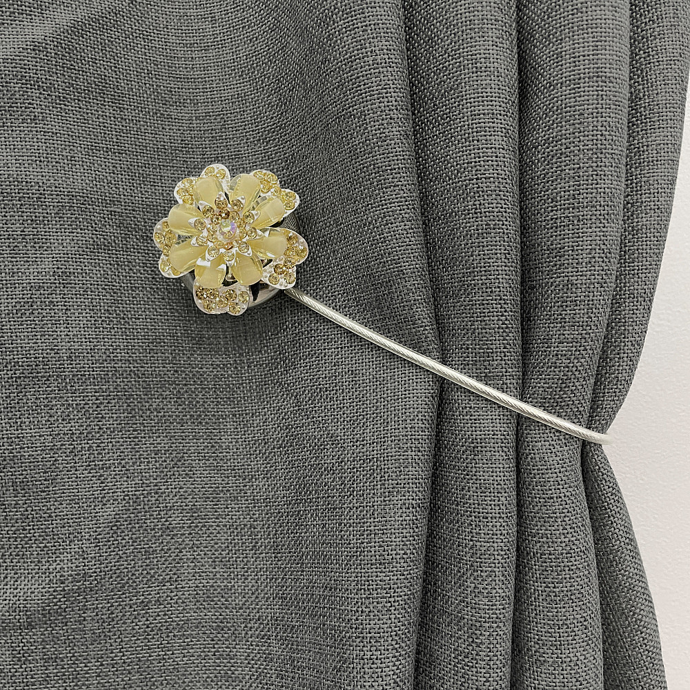 Магніти для штор та гардин "Flowers" набір 2 шт Золотистий (81-185) Київ - фото 4