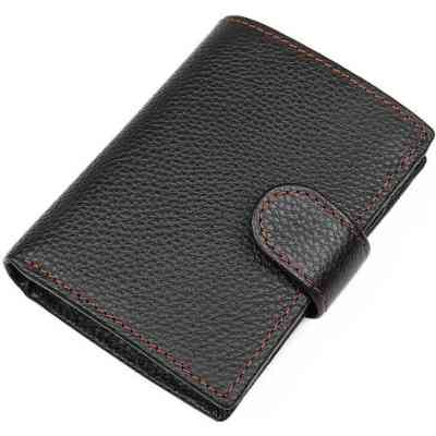 Кошелек Vintage Кожаный Черный (14591) Винница