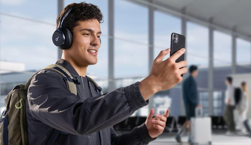 Bluetooth-гарнітура Anker SoundCore Space One Black (A3035G11) ( Чорний ) Харьков - изображение 9
