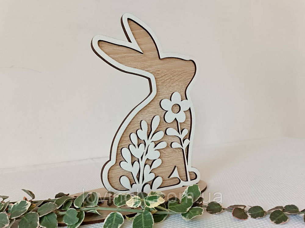 Пасхальный декоративный зайчик – подставка. Ирпень - изображение 4