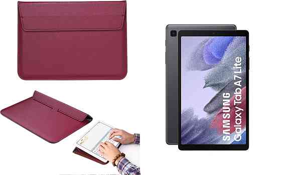 Чохол-конверт VitoCase для Samsung Galaxy Tab A7 Lite T225, з функцією підставки для планшета Бордовий Київ