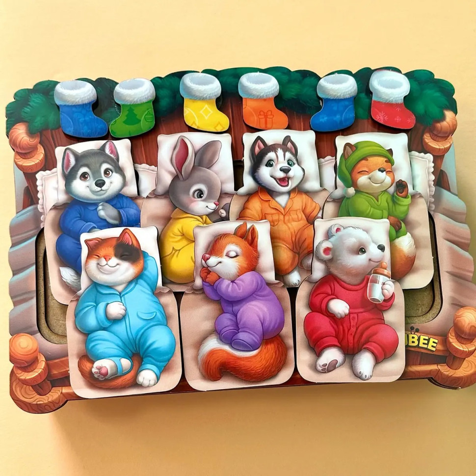 Дерев'яний сортер "Тварини в ліжечку" PSD302 (ПСД302) Вінниця - фото 9