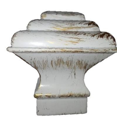 Наконечник для металевого карниза "Верді/Борджеза" (колір біле-золото, діаметр 19 мм) Бровари - фото 1