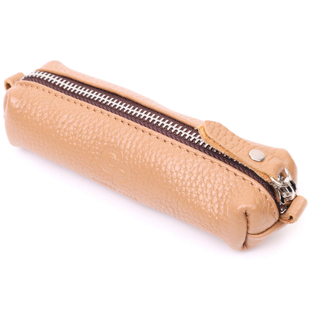 Оригинальная женская кожаная ключница GRANDE PELLE 11639 Бежевый Киев - изображение 9