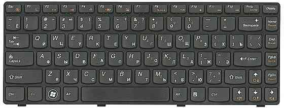 Клавиатура для ноутбука Lenovo IdeaPad (G470), Black, (Black Frame), RU Вінниця