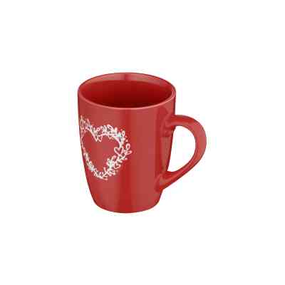 Чашка Ardesto Heart, 320мл, кераміка, червоний (AR3467R) Вінниця