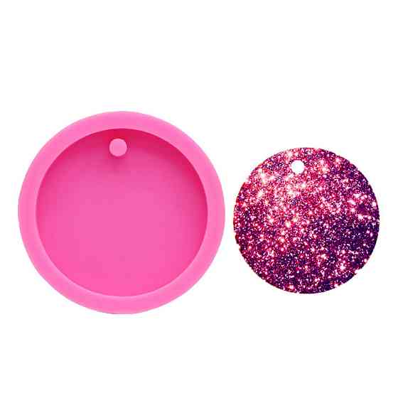 Молд силіконовий для брелка 4 см рожевий Київ