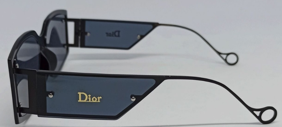 Женские брендовые очень стильные очки черные однотонные в черном метал. Киев - изображение 6