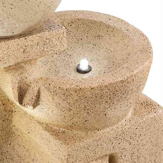 Коринфский декоративный фонтан, садовый фонтан, 3 Вт, солнечный светодиод, вид песчаника (Германия, читать Ровно