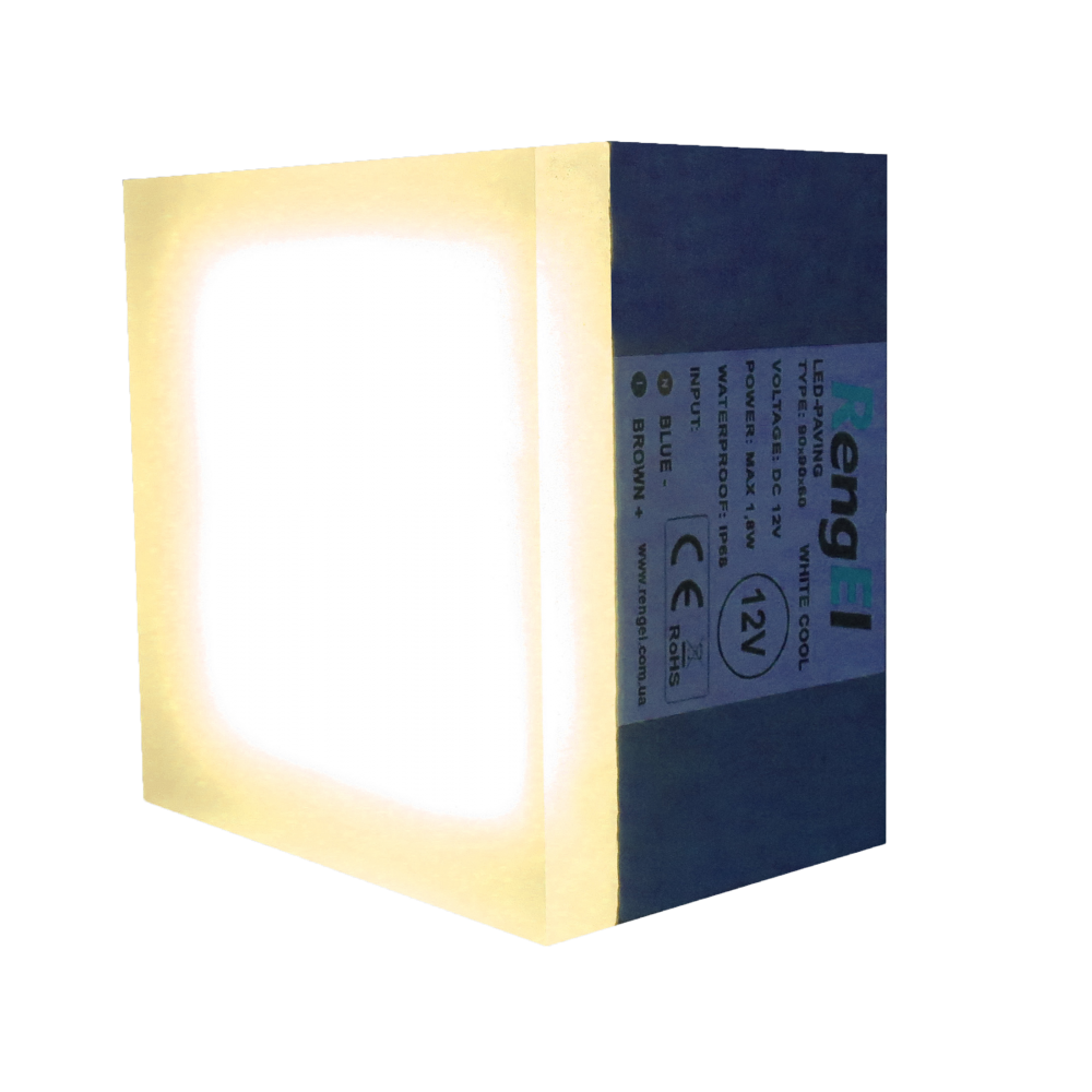 Світлодіодна бруківка 3100к 90х90х60мм 1,8 Вт, ІР68 Київ - фото 1