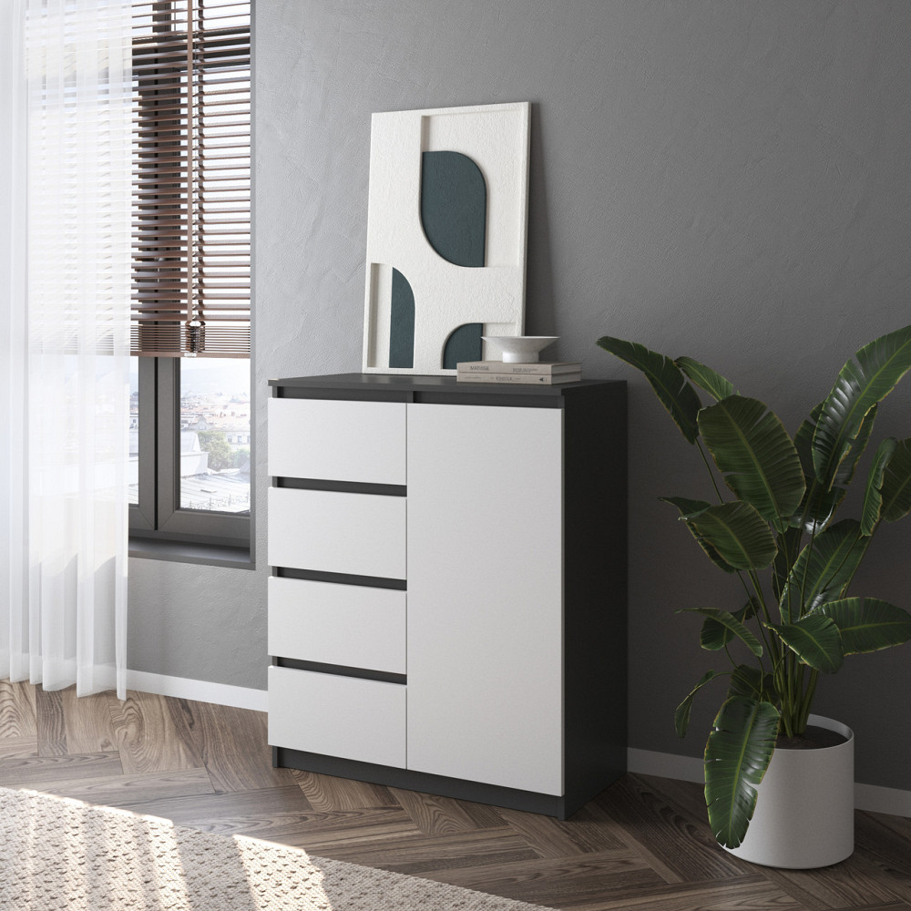 Комод VAYS, сучасний, з полицями, 4 шухляди, без ручок R-32 Львів - фото 7