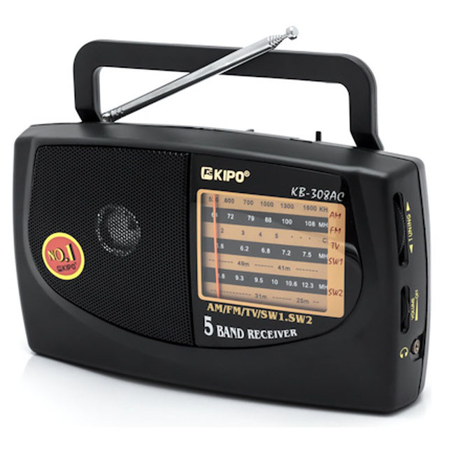Всехвильовий радіоприймач з телескопічною антеною KIPO, Радіоприймач від 220 Всехвильовий HX-66 Львів - фото 6