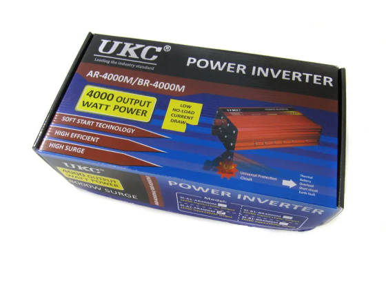 Инвертор преобразователь напряжения UKC AR-4000M BR-4000M AC/DC 12V-220V 4000W Винница