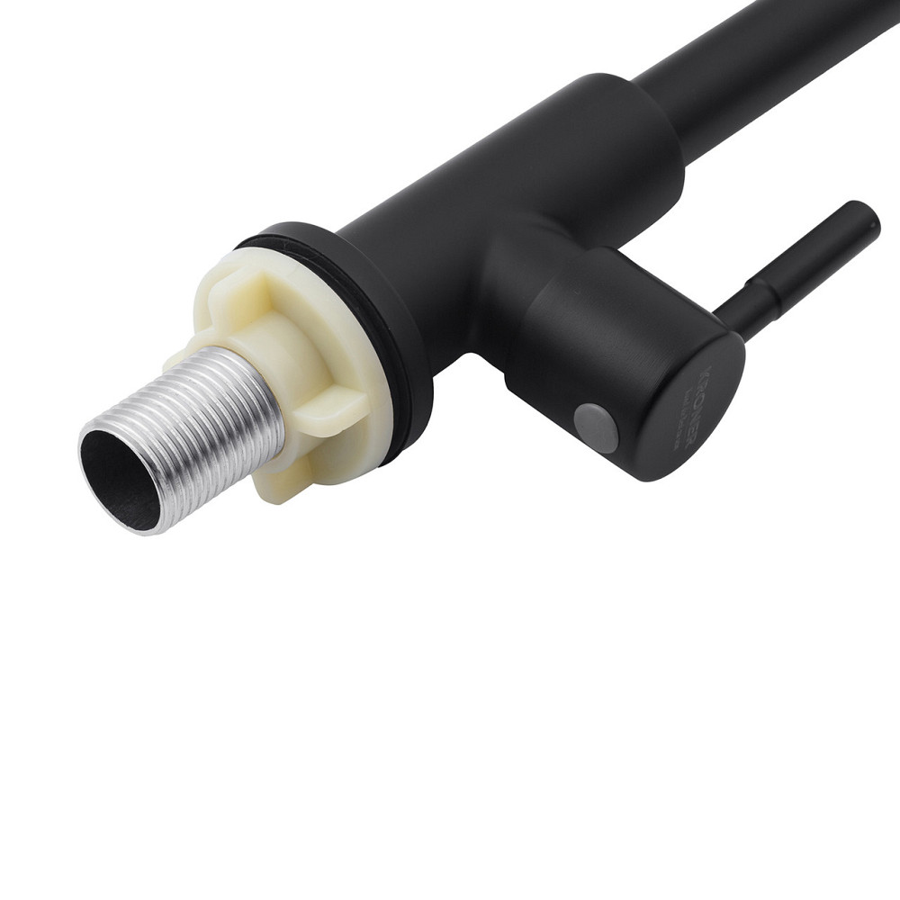 Кран на одну воду Kroner KRP Edelstahl Klassisch - SCH098 черный мат Киев - изображение 8